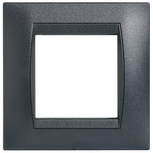 BTICINO S.P.A. - BTIW11119GR INTERLINK - PLACCA CURVA 2P RESIN LIVIN