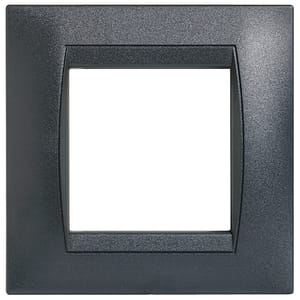 BTICINO BTIW11119GR INTERLINK - PLACCA CURVA 2P RESIN LIVIN