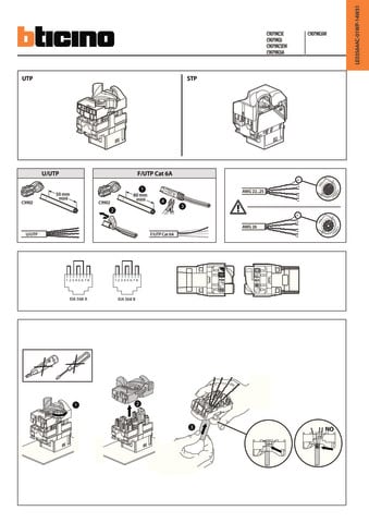 BTICINO S.P.A. - BTIC9079KC5EW BTNET - KEYSTONE CAT5E BIANCO