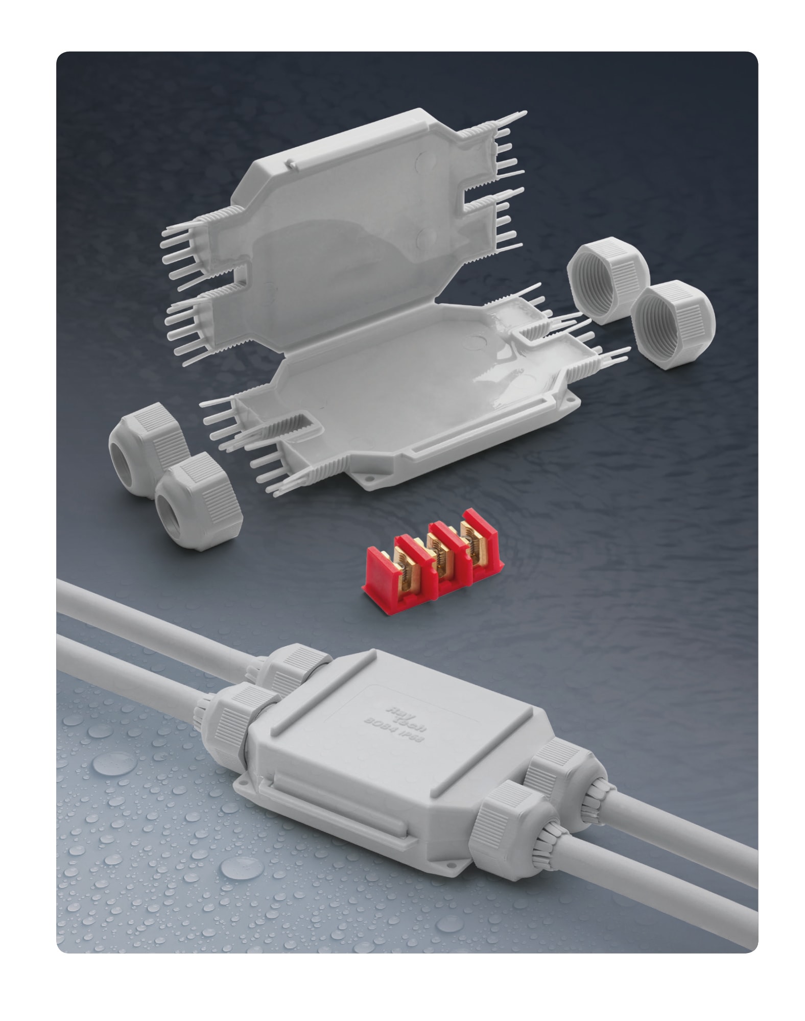 RAYTECH SRL RYTBOB4 BOB 4 (CF 1 PZ) MINI CASSETTA IP68 GEL