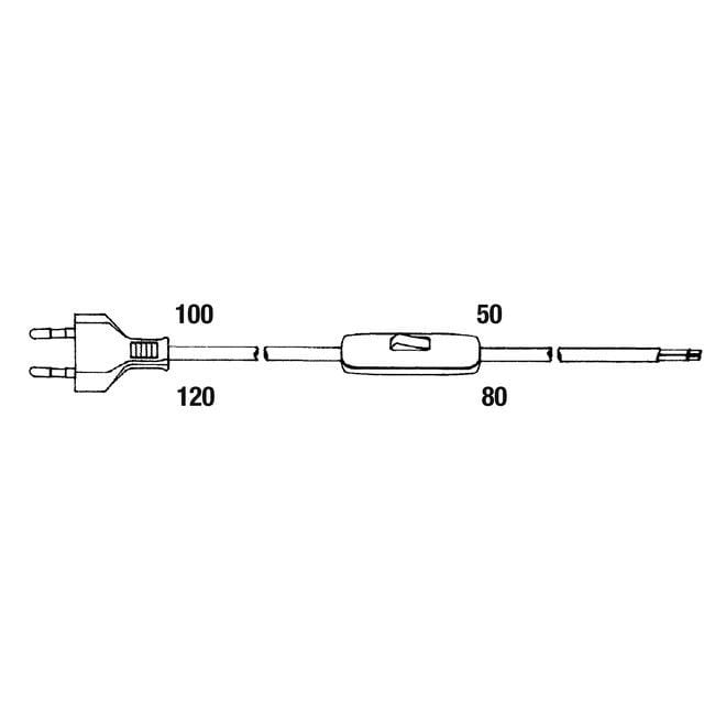 ROSSINI ILLUMINAZI - RSSC.3054-OR CABLAGGIO CLASSE 2 CM.120X80
