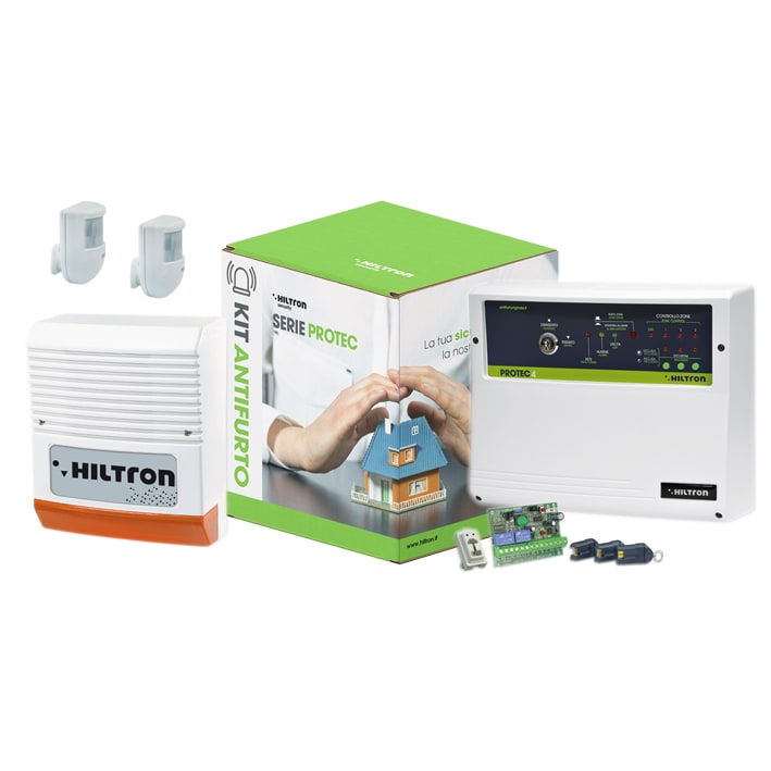 LAND SRL - C1AKPROTEC4 KIT CON CENTRALE PROTEC4 + ACCESSORI
