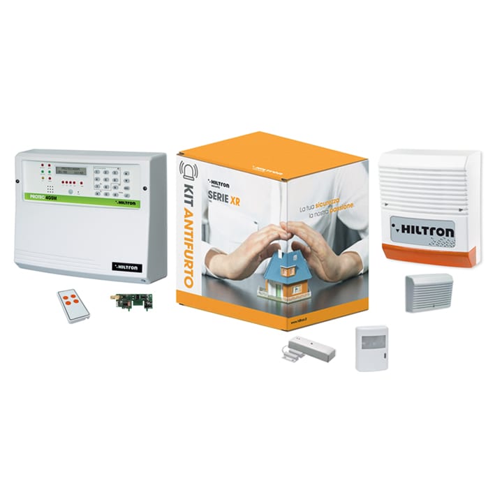 LAND SRL - C1AKXR4GSM KIT VIA RADIO CON CENTRALE IBRIDA PROTEC
