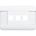 BTICINO - BTIC9803/TBA BTNET - PLACCA AUTOP 3P BIANCA KEYSTONE