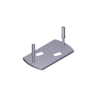 CAME SPA - CMC119RIBX049 BASE ANCORAGGIO MOTORIDUTTORE - BX-243