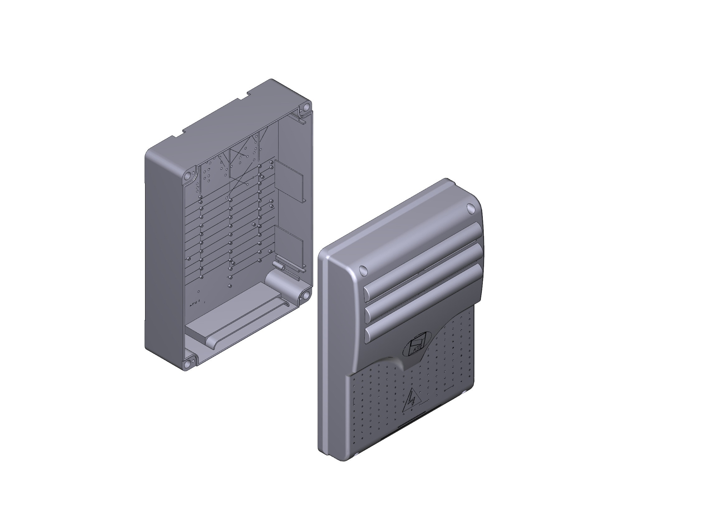 CAME SPA CMC119RIR156 COPERCHIO E BASE QUADRO COMANDO 240X320