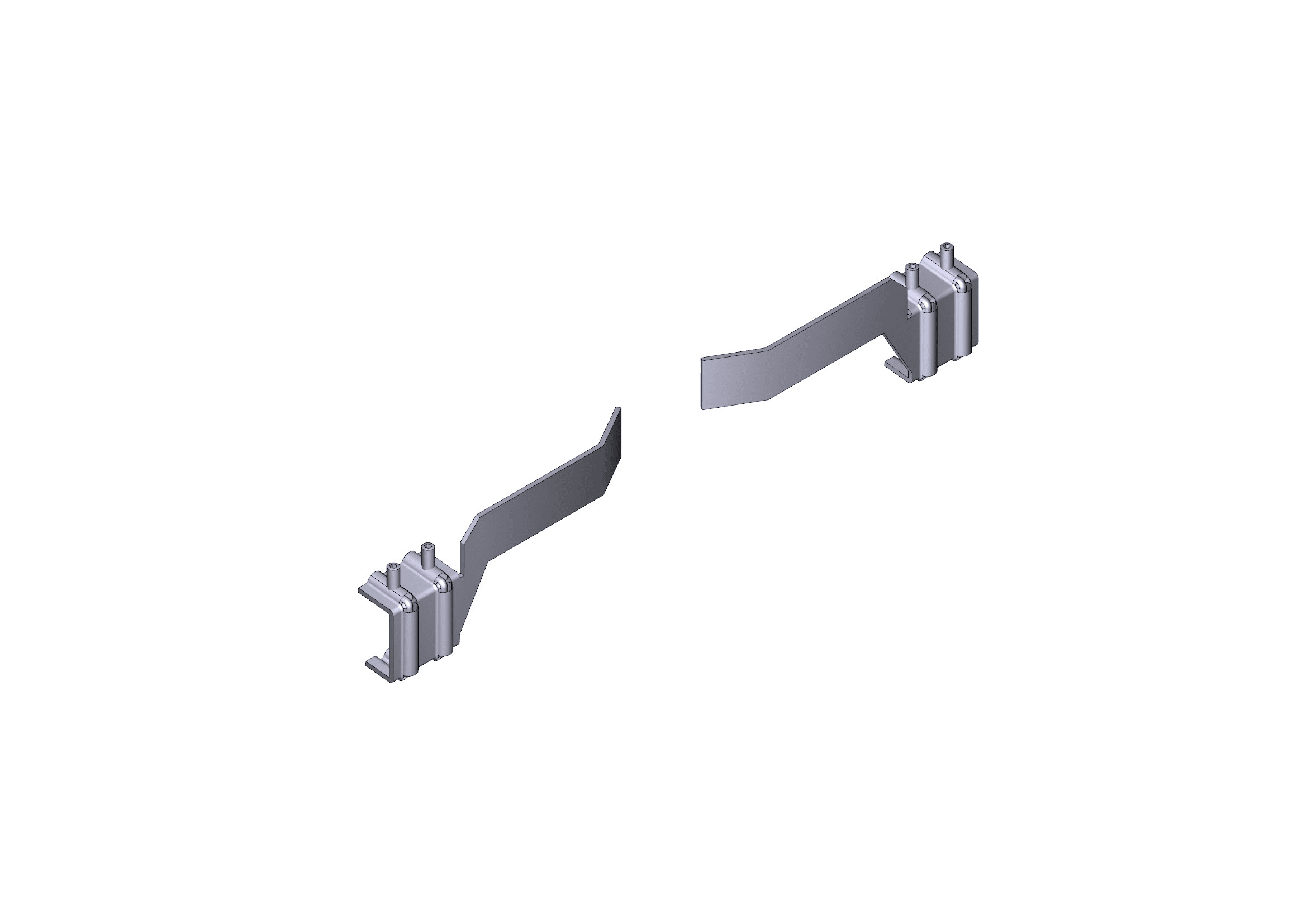 CAME SPA CMC119RIY038 COPPIA ALETTE FINECORSA BX BK BXV