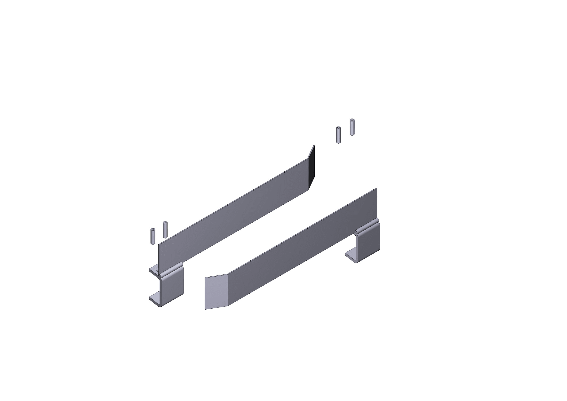 CAME SPA - CMC119RIY078 COPPIA ALETTE FINECORSA - BK2200 BK2200T