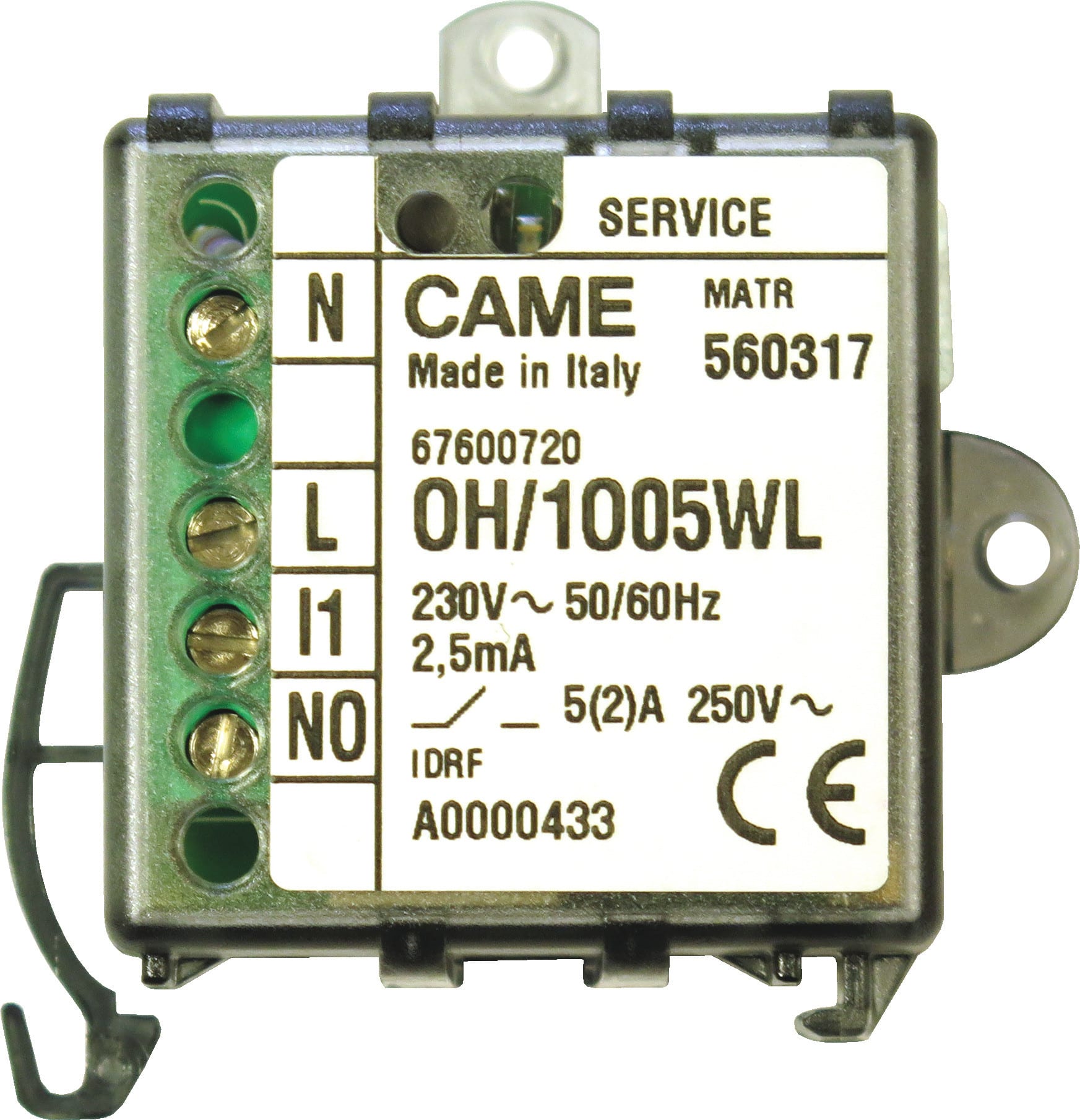 CAME SPA CMC67600720 OH/1O05WL MODULO 1 USCITA 5A RADIO