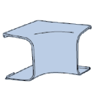 CANALPLAST - CANCONAI90 ANGOLO INTERNO 90 B.9010