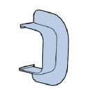 CANALPLAST - CANCONPAM70 PASSAGGIO A MURO 70 B.9010