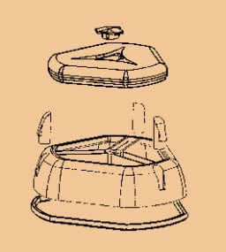 CANALPLAST - CANMONO22N BAS+COP MONO COLON.N