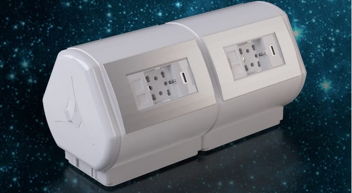 CANALPLAST - CANMONOUNICABE MONOLYTO UNICA 8/12 MOD. VERT./ORIZ. BIA