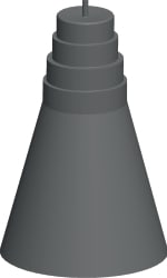 C.B.D. - CBDA042400 CAPPUCCIO GOMMA IN LEGA POLIMERICA