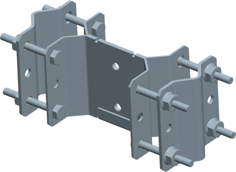 C.B.D. - CBDA062002N CAVALLOTTO A 8 DISTANZIATO C/PIASTRA 90X