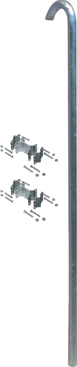 C.B.D. - CBDA139400 PALO CON CURVA MT.2 D50X2 CON KIT FISSAG