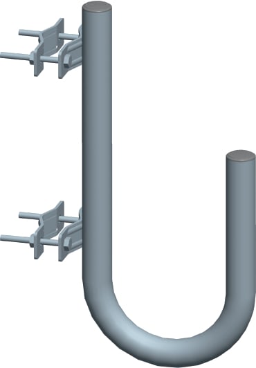 C.B.D. - CBDA801405 SUPP. PARAB. A U FISS A PALO TUBO D4