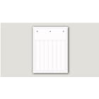 CABUR SRL - CBRTAM10715W TARGHETTA PVC FLAT BIANCA 15X107,5 MM