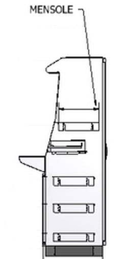 CEB S.R.L. - CBSMF66BL MF66BL MENSOLA REGOLABILE ABL DA 600