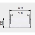 CEB S.P.A. - CBSRCK5M RCK5M PANN.CHIUSURA 5 HE RACK19 MOD.