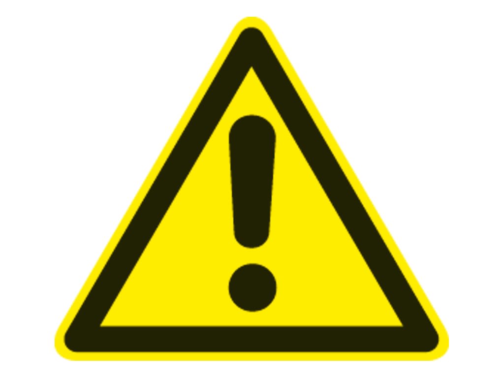 CEMBRE S.P.A. - CEM200001-BULK ETICHETTA ADESIVA DI AVVERTIMENTO WS-AD, SIMBOLO PERICOLO GENERICO