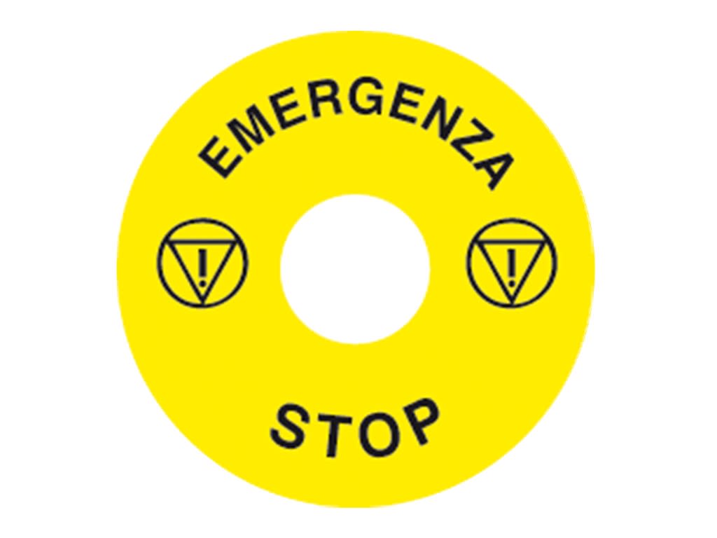 CEMBRE S.P.A. - CEM204500-GB ETIC.WSE EMERG.X PULS.22,5MM-DIM.60 INGLESE