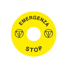 CEMBRE SPA - CEM204501 Etich.WSE di emerg.x puls.da 22,5 mm-dim.80