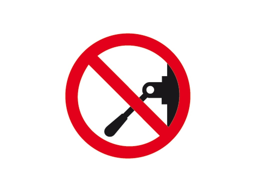 CEMBRE S.P.A. - CEM211400 ETICH.PS-NM VIET.EFFETTUARE MANOVRE 25MM