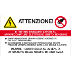 CEMBRE SPA - CEM268000-P ETICHETTA ADESIVA, DIVIETO LAVORI SU APPARECCHIATURE ELETTRICHE SOTTO TENSIONE