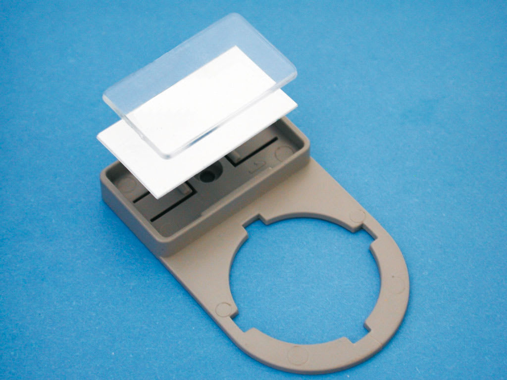 CEMBRE S.P.A. - CEM34802 PORTA-TARGA PTPO-22 PER PULSANTI 17X30 MM