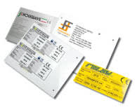 CEMBRE S.P.A. - CEM88403 TARGHE QUADRO ADESIVE, PREFUSTELLATE, IN PVC RIGIDO