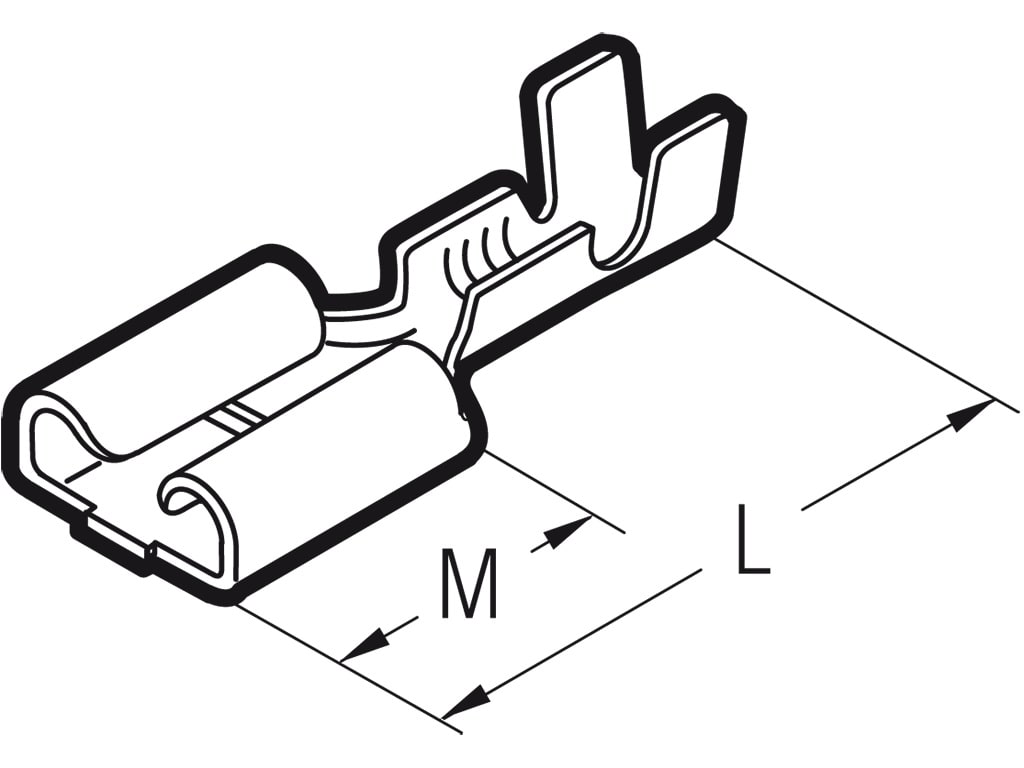 CEMBRE S.P.A. - CEMBN-FA608 INNESTO FEMMINA NUDO SEZ.1-2,5MMQ 6,3X0,