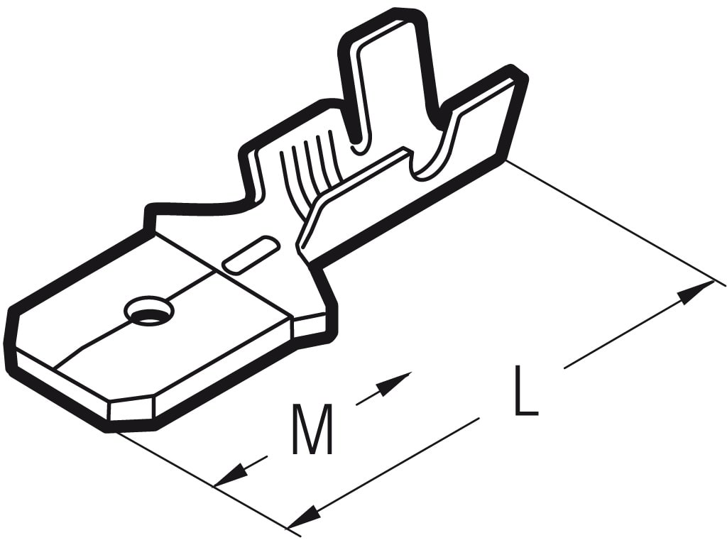 CEMBRE S.P.A. - CEMBN-MA608 INNESTO MASCHIO NUDO sez.1-2,5mmq 6,3x0,8