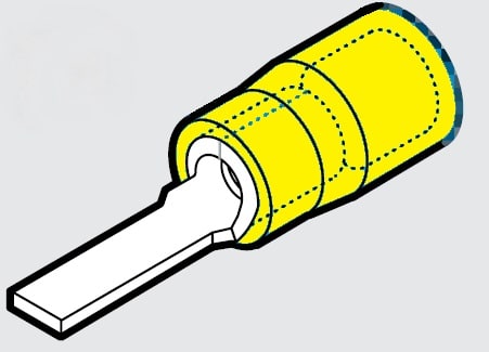 CEMBRE S.P.A. - CEMGP-PP12 CAP.HALOGEN FREE GIALLO PUNT.PIATTO 13,3