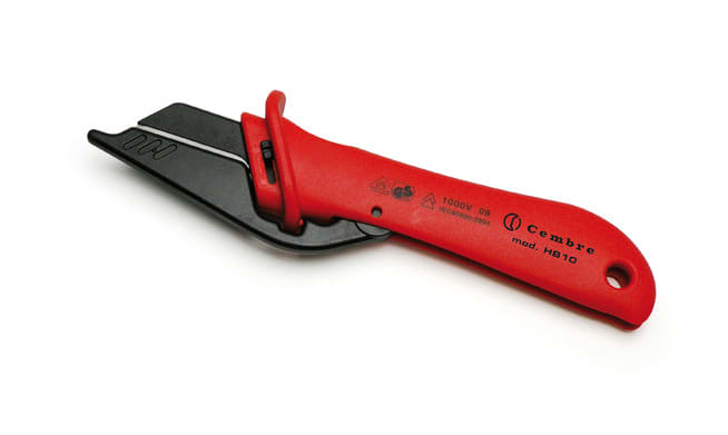 CEMBRE S.P.A. - CEMHB10 COLTELLO ISOLATO PER CAVI, A LAMA DIRITTA INTERCAMBIABILE