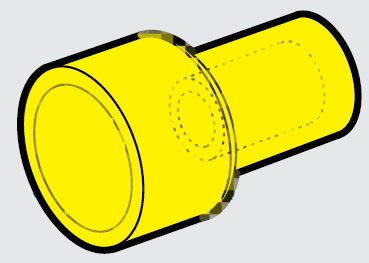 CEMBRE S.P.A. - CEMNL1-PG CAPPUCCIO TERMINALE, PREISOLATO IN POLIAMMIDE PA6.6, GIALLO, PER CONDUTTORI IN RAME, SEZIONE 4-6 mmq