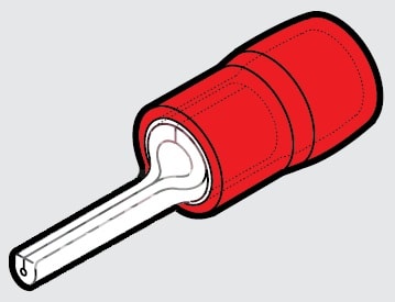 CEMBRE S.P.A. - CEMRKY-P10 CAPOCORDA A PUNTALE TONDO RINFORZATO ANTIVIBRANTE, PREISOLATO IN PA6.6, ROSSO, PER CONDUTTORI IN RAME, HALOGEN FREE, SEZIONE 0,25-1,5mmq P=10mm