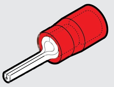 CEMBRE S.P.A. - CEMRP-P12 CAPOCORDA A PUNTALE TONDO, PREISOLATO IN POLICARBONATO, ROSSO, PER CONDUTTORI IN RAME, HALOGEN FREE, P=12mm SEZIONE 0,25-1,5 mmq