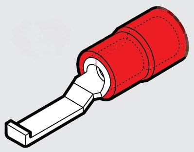 CEMBRE S.P.A. - CEMRP-PPL30 CAPOCORDA AD UNCINO, PREISOLATO IN POLICARBONATO, ROSSO, PER CONDUTTORI IN RAME, HALOGEN FREE, P=17,5 B=3,0 SEZIONE 0,25-1,5 mmq