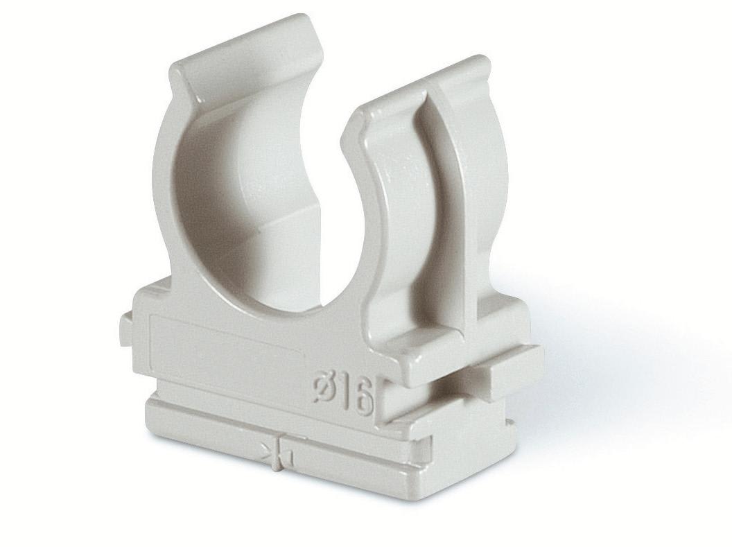 PM PLASTIC MATERIALS - PMPCF25G CLIPS A SCATTO GRIGIO D25