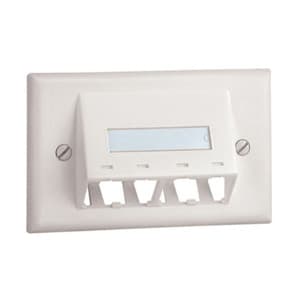 PANDUIT - PANCFPHSL4IW PLACCA INCLINATA OFF-WHITE 4 PORTE MINI-