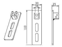 CAME SPA CMC001YM0110 SUPPORTO REGOLABILE DOPPIA ASOLA SELLA Q