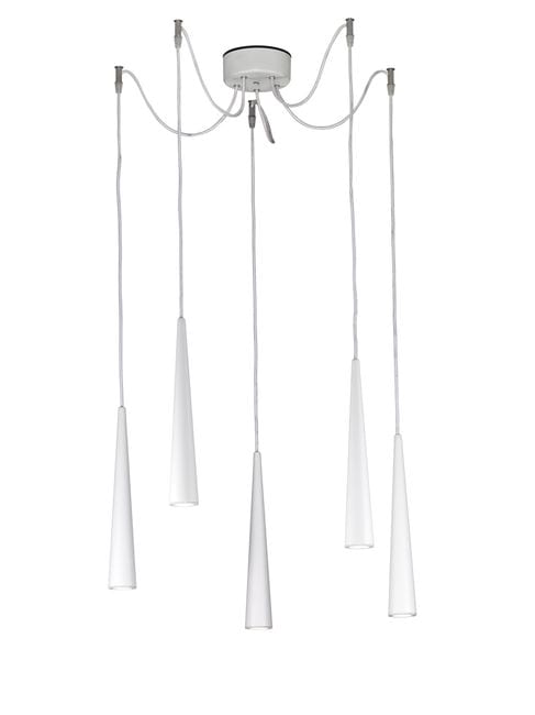 ROSSINI ILLUMINAZI - RSSCOR003N SOPENSIONE METALLO LACCATO 5 LUCI