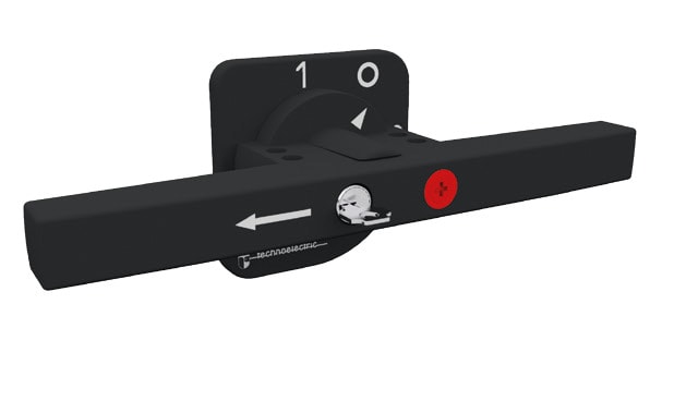 TECHNOELECTRIC SRL TEH18825 MANIGLIA BLOCCO PORTA DOPPIA CON BLOCCO