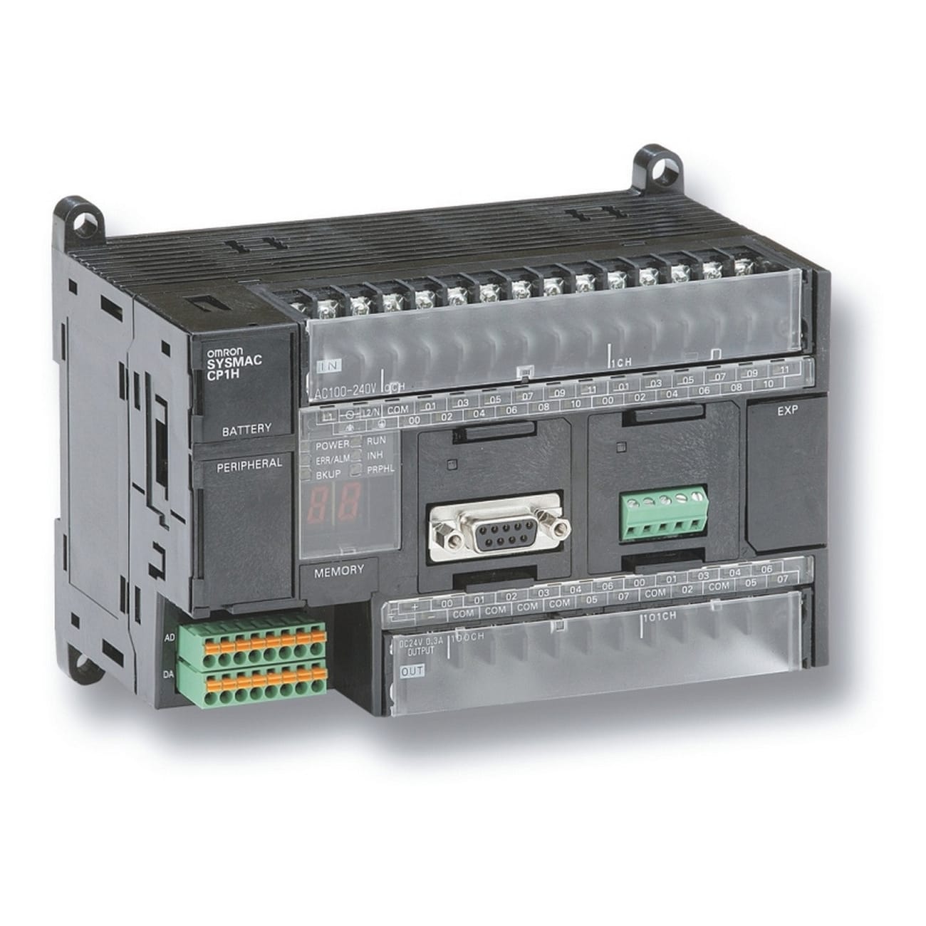 OMRON - OMRCP1HXA40DT1D-209 PLC- 24DI+16DO TR PNP,4AI+2AO RIS 13BIT.