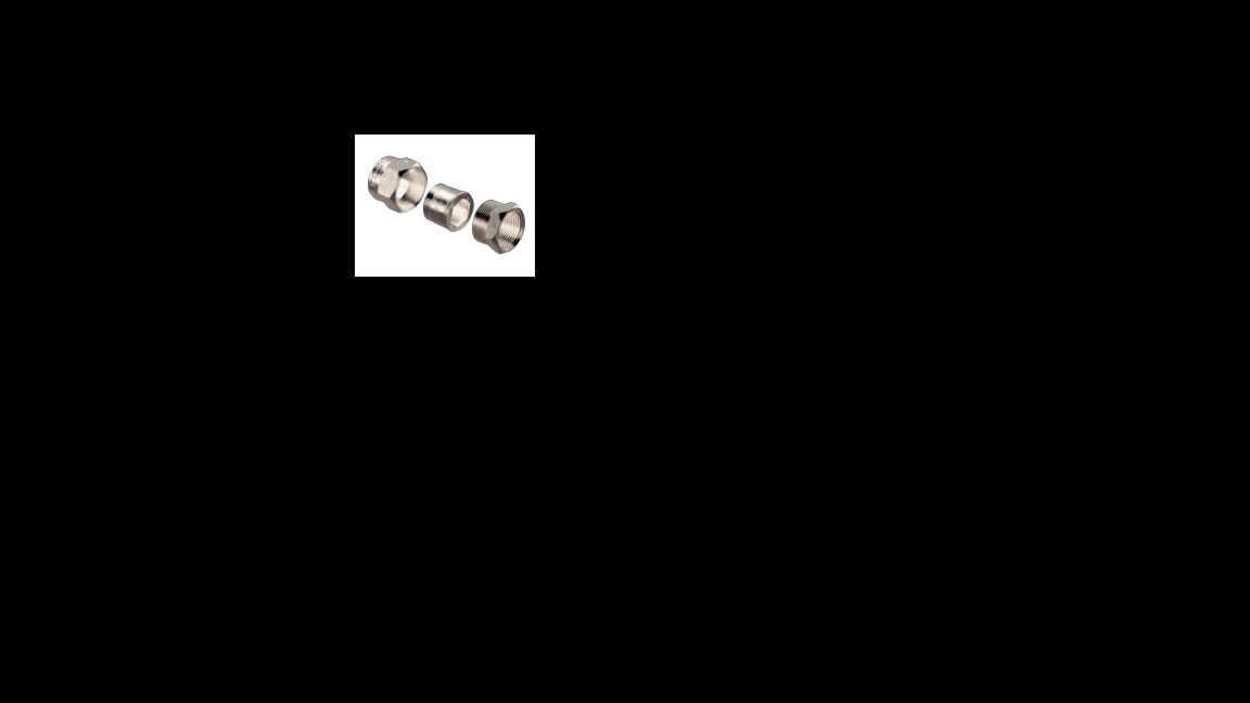 DKC (COSMEC ) - CSM6005.01 RACCORDO 3PZ ACCIAIO ZINC. F.F. 1 ISO7