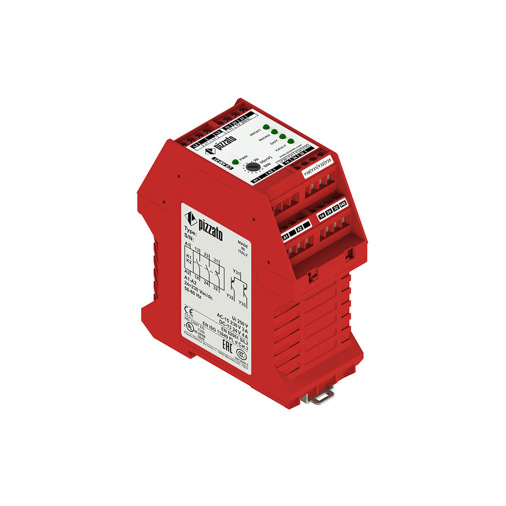 PIZZATO ELETTRICA S. - PZZCS AM-01VE01 MODULO DI SICUREZZA ALBERO FERMO 2NO 1NC