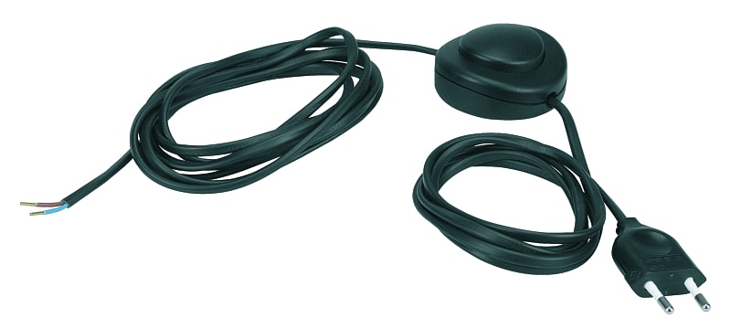 BTICINO S.P.A. - BTIS148N KIT - INTERRUTTORE PAVIMENTO NERO CON CA