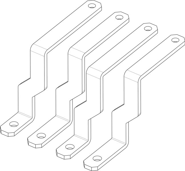 BTICINO S.P.A. - BTIFB250LWN TIFAST BARRE - SQUADRETTE SEZ/BARRE MW2