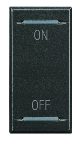 BTICINO S.P.A. - BTIHS4911AG AXOLUTE - COPRITASTO ON OFF SCURO